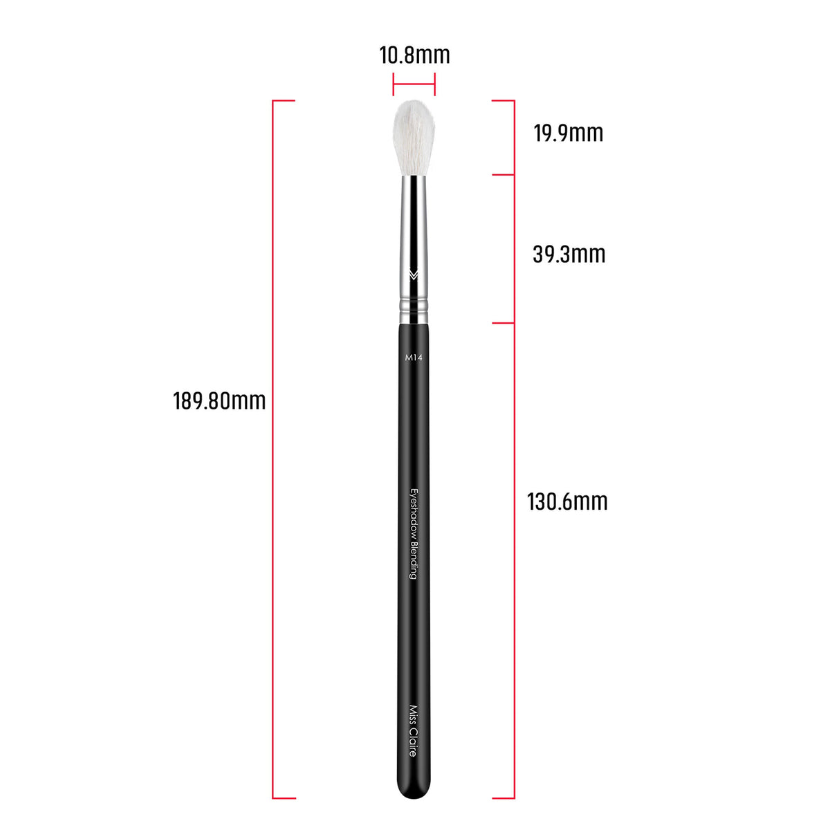 Miss Claire M14 - Eyeshadow Blending Brush - Chrome