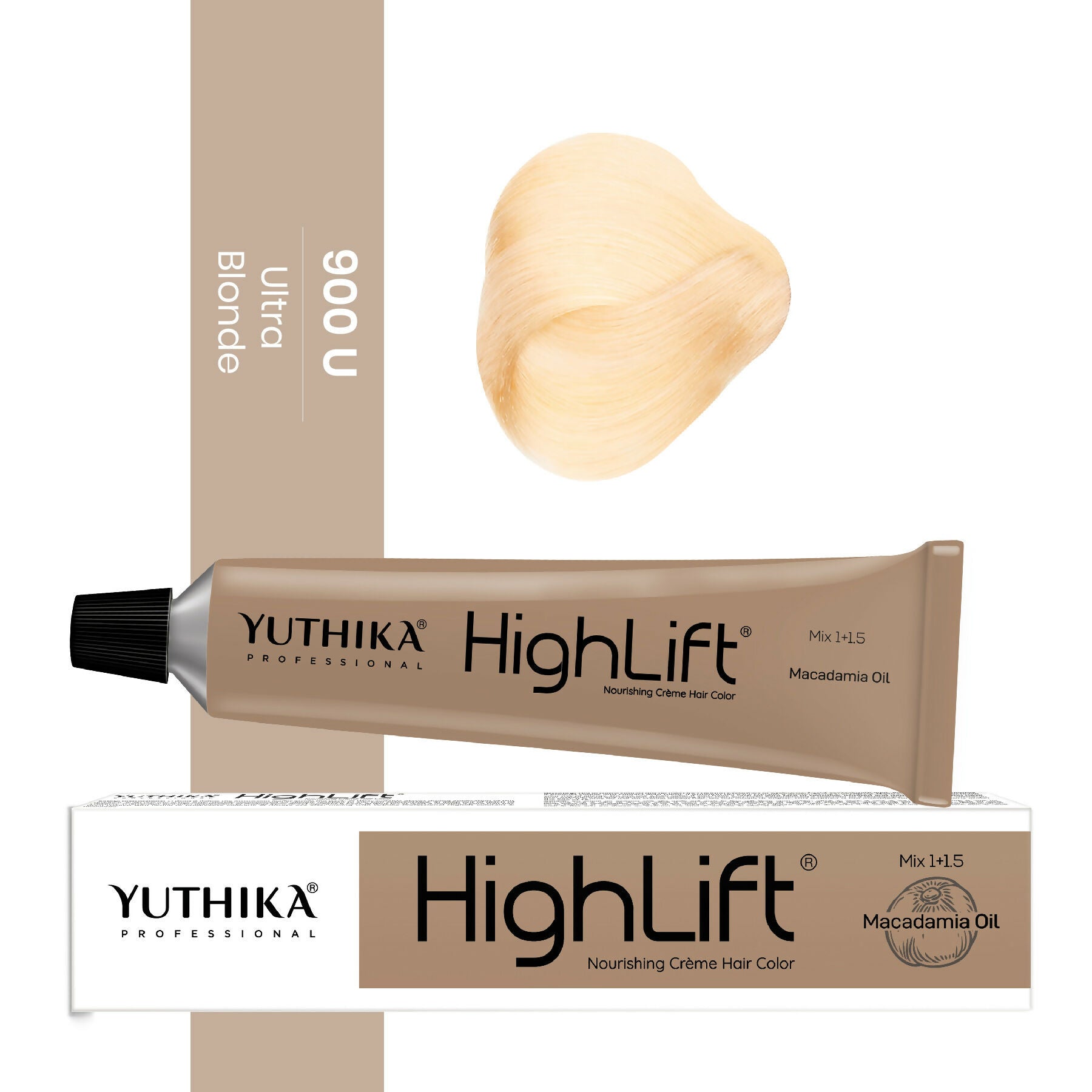 Yuthika Professional High lift Creme Hair Colour 900U Ultra Blonde