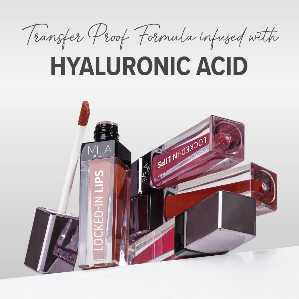 Mila Beaute 12 Hr Non-Transfer Locked-In Liquid Lipstick - Blackcurrant Cake