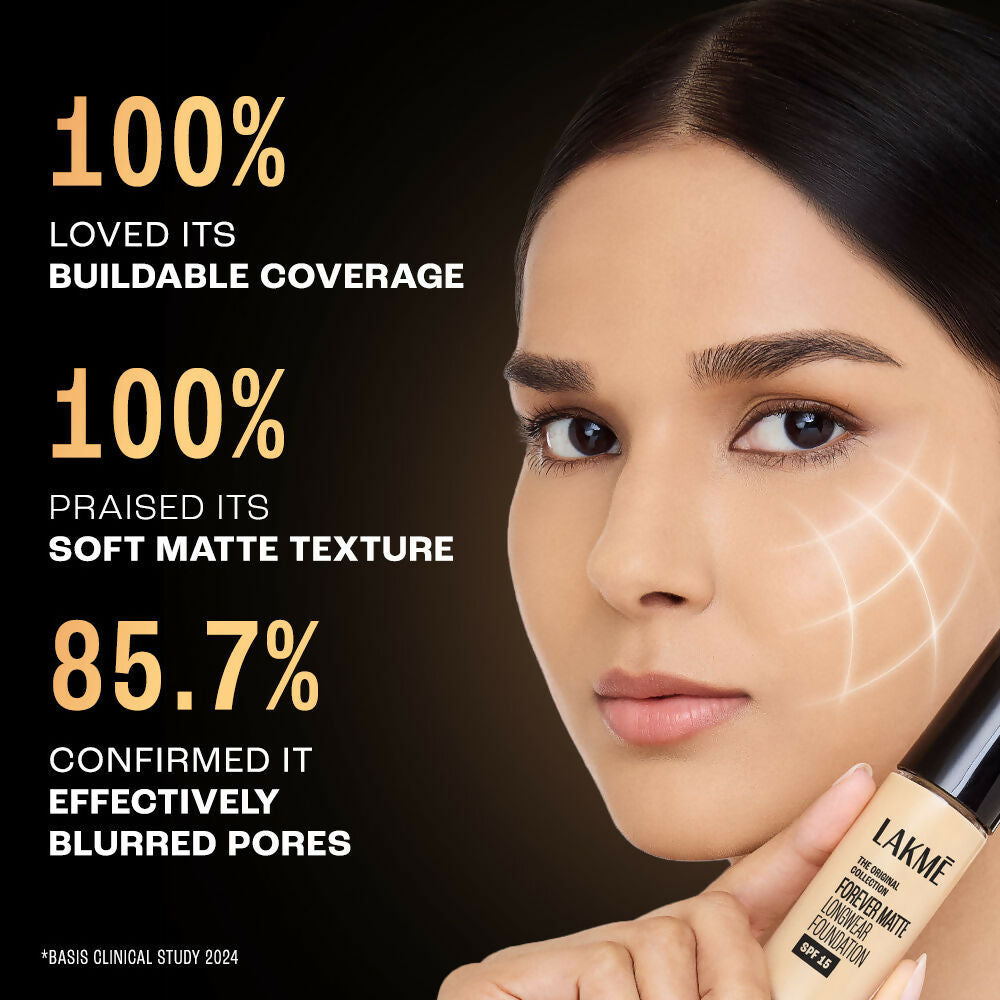 Lakme Forever Matte Longwear Foundation - Warm Creme