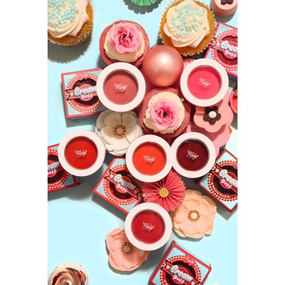 Rude Cosmetics Cream Puff Natural Blush - Creamsicle