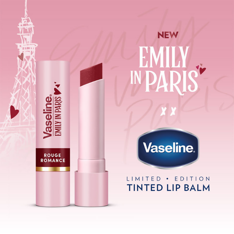 Vaseline Emily In Paris Tinted Lip Balm Stick - Rouge Romance