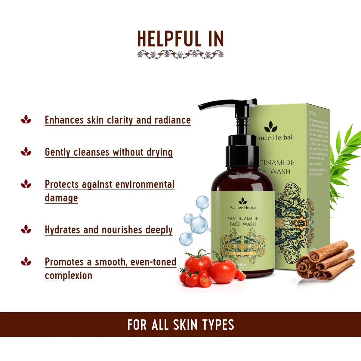 Avimee herbal Niacinamide Face Wash