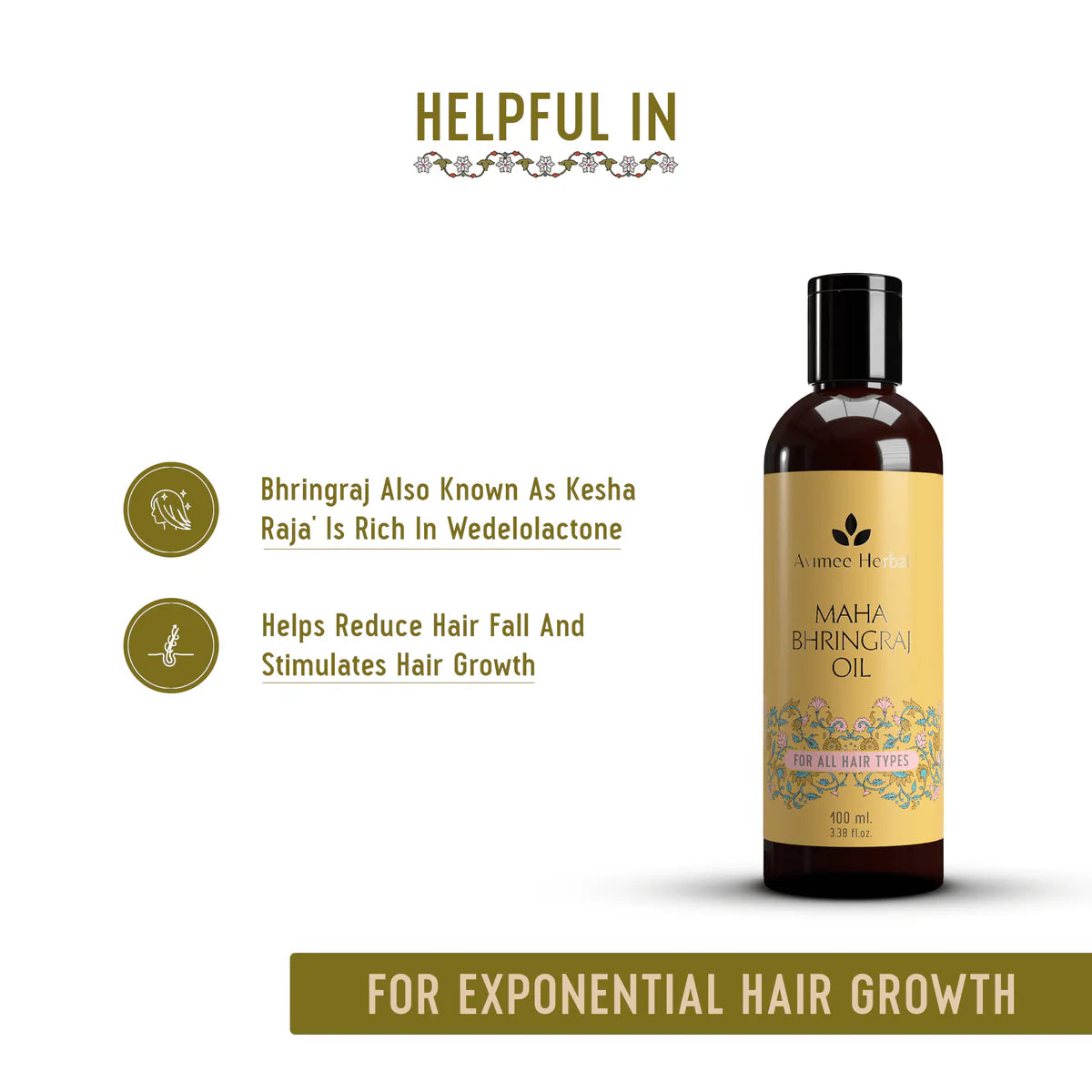 Avimee herbal Maha Bhringraj Hair Oil