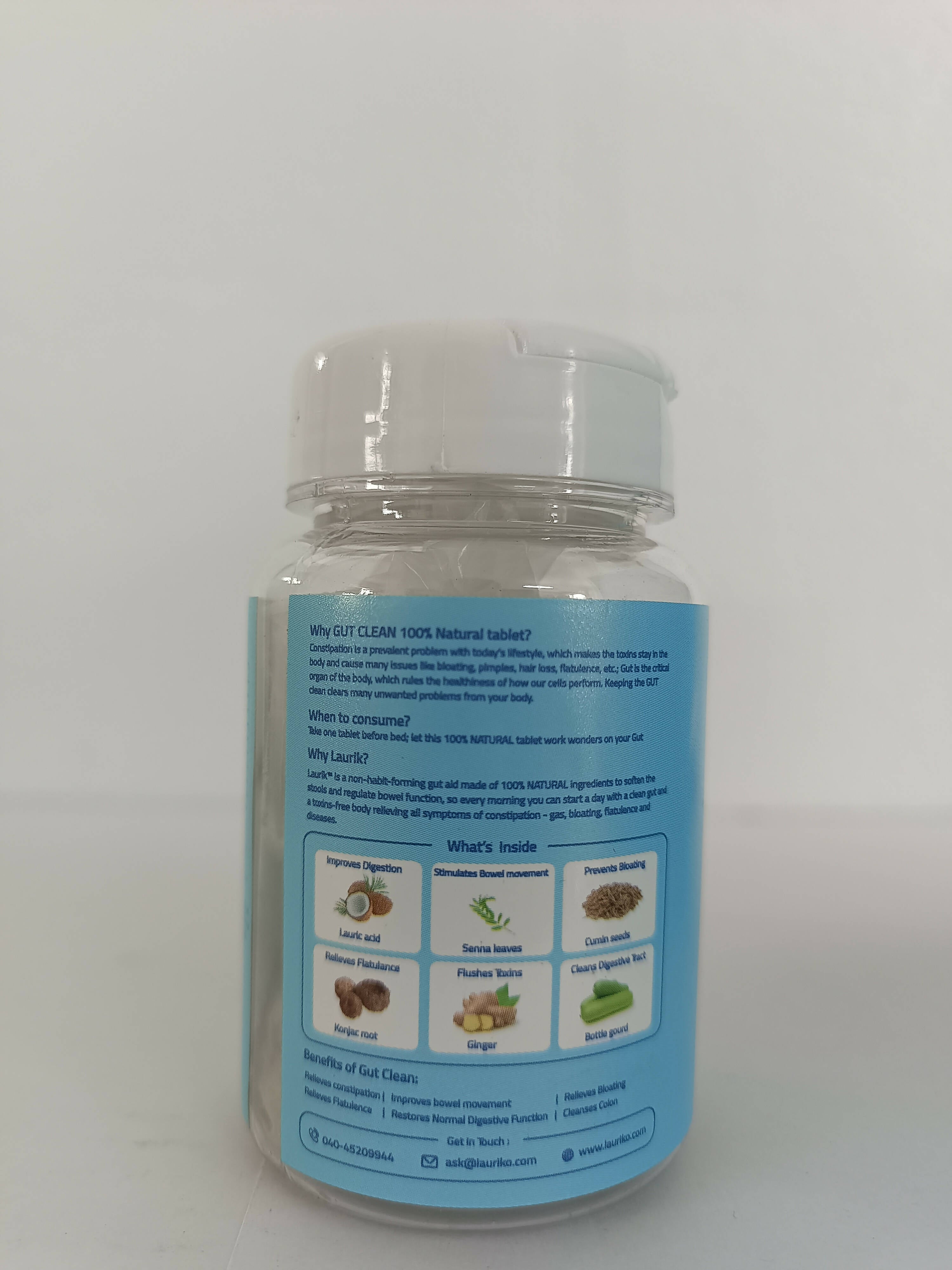 Laurik Gut Clean Tablets For Constipation Relief And Digestive Health
