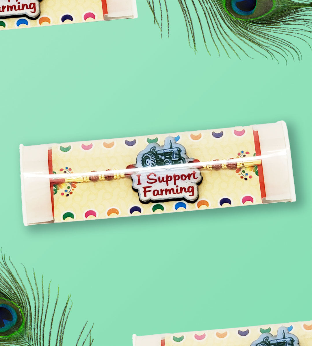 Support Farming Stone Rakhi