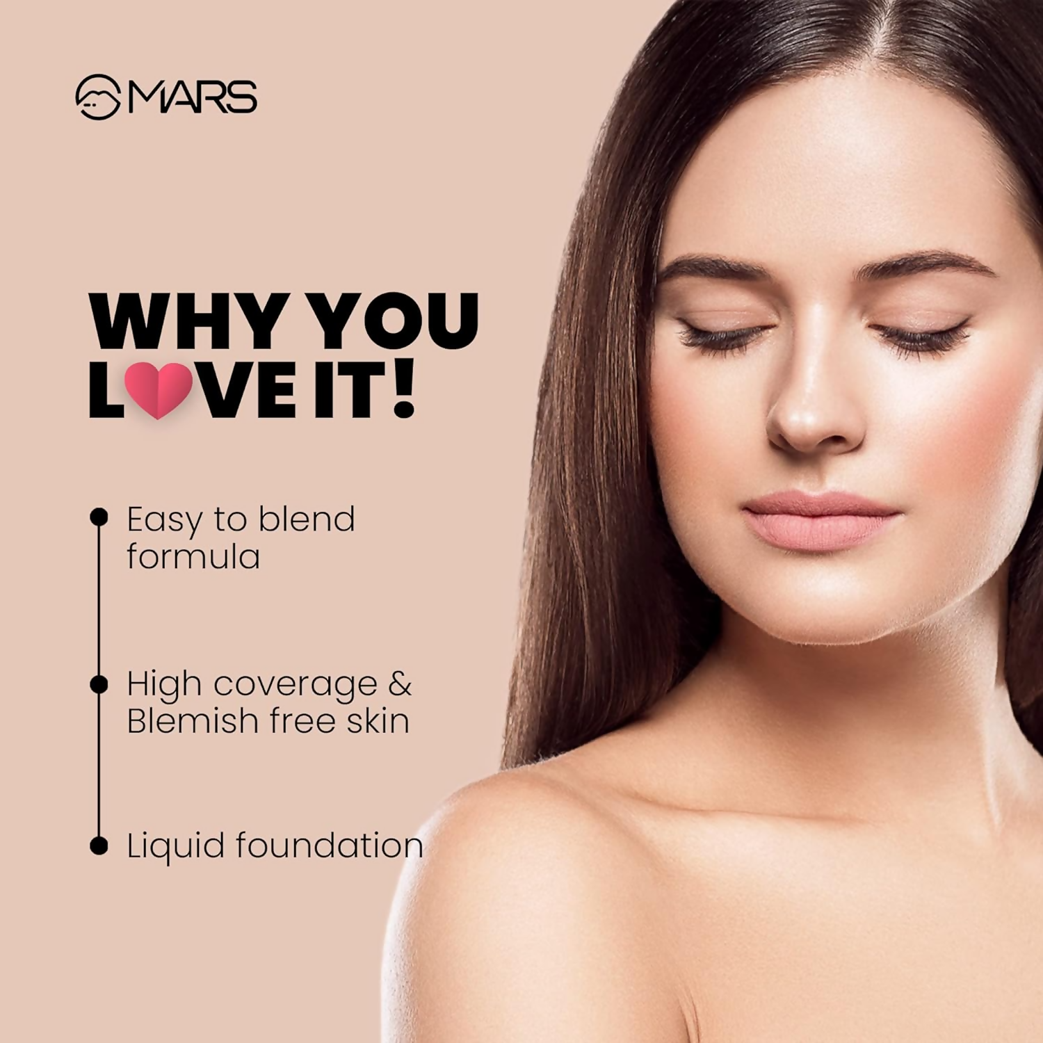 MARS Cosmetics High Coverage Liquid Matte Foundation - Shade 08