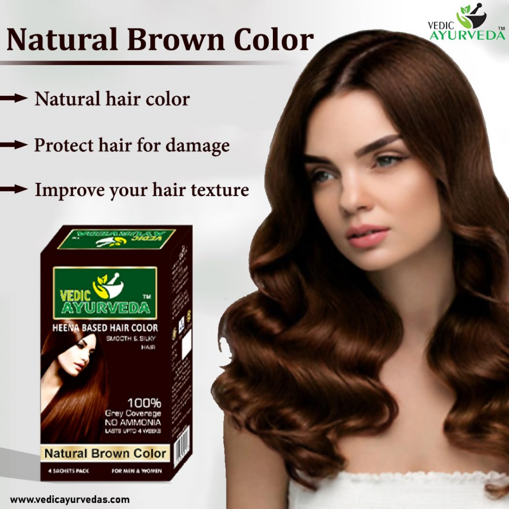 VedicAyurveda Natural Brown Hair Color