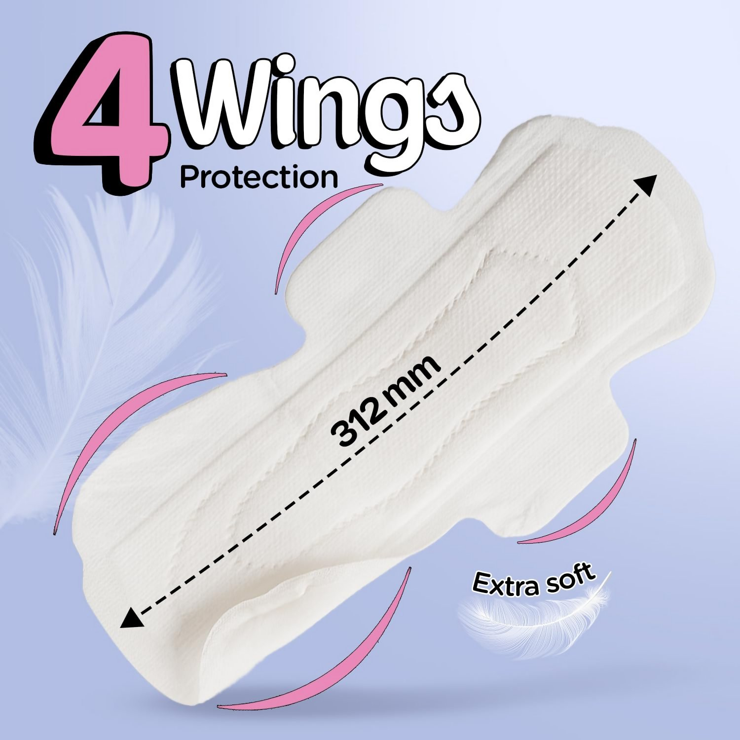 Pee Safe Comfort Ultra Thin Sanitary Pads For Women - XL
