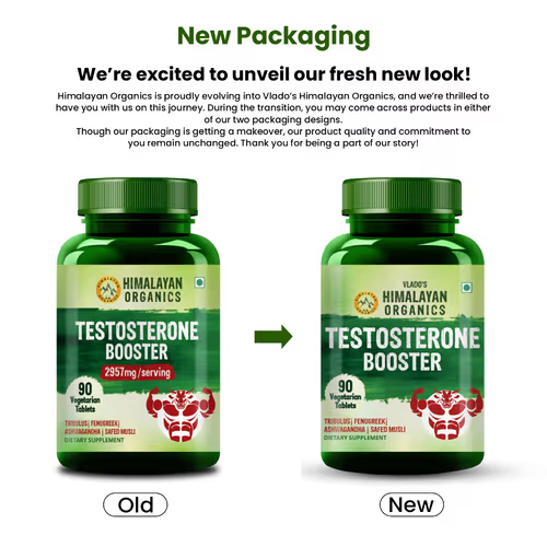 Himalayan Organics Plant Based Testosterone Booster Vegetarian Capsules
