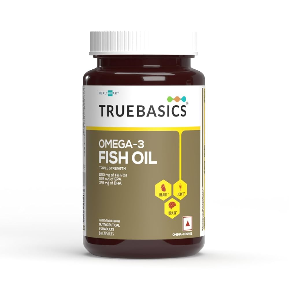 TrueBasics Omega-3 Fish Oil Capsules for Women & Men