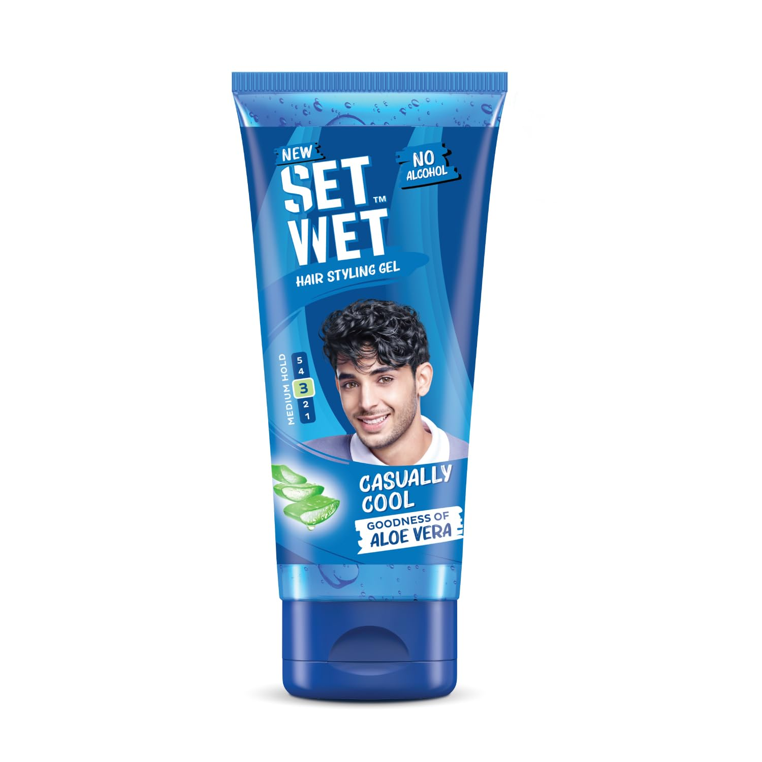 Set Wet Styling Hair Gel for Men cool (Medium Hold)