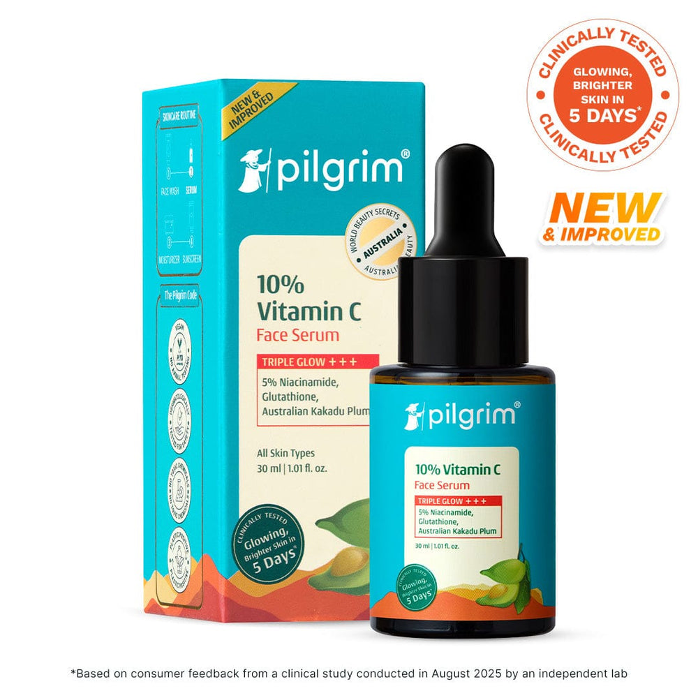 Pilgrim 10% Vitamin C Face Serum For Daily Brightness 5% Niacinamide