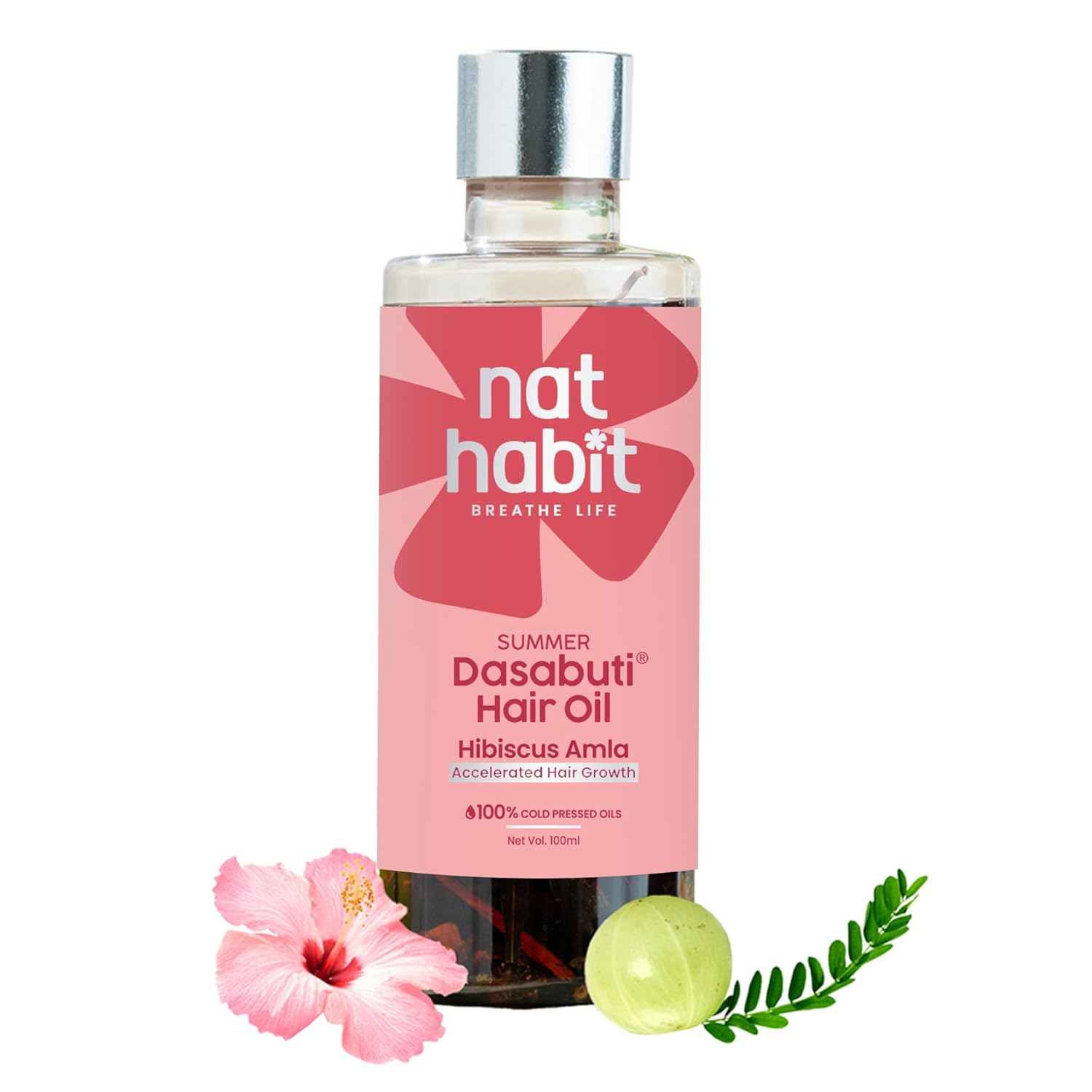 Nat Habit Hibiscus Amla Hair Growth Summer Dasabuti Hair Oil