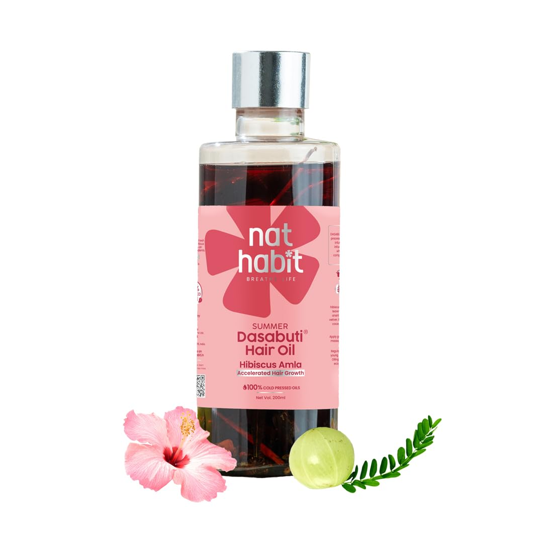 Nat Habit Hibiscus Amla Hair Growth Summer Dasabuti Hair Oil