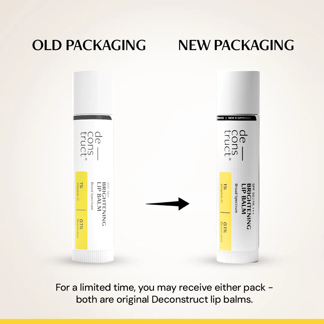 Deconstruct Brightening Lip Balm with SPF 50 - For Dark, Pigmented, Dry, Flaky Lips