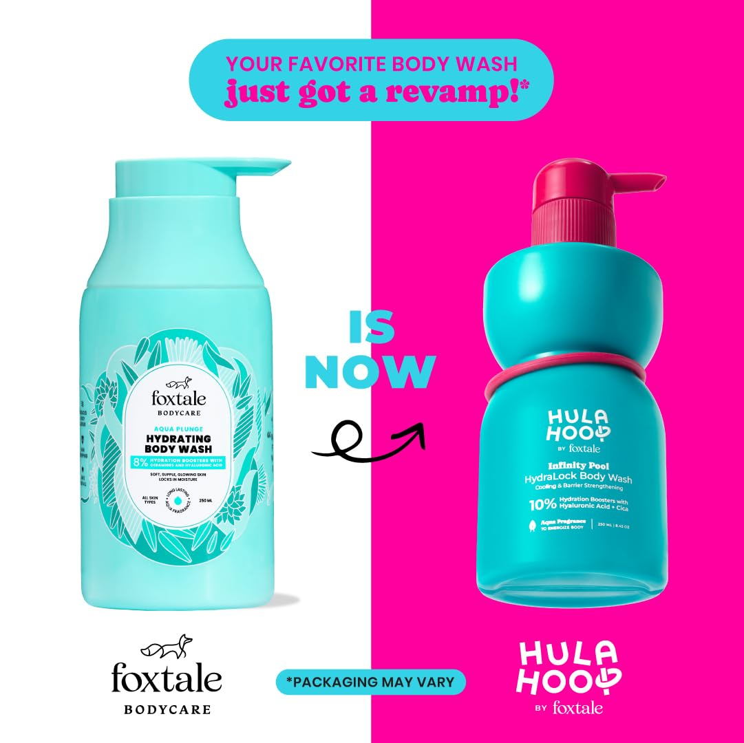 Foxtale Hydrating Body Wash With Hyaluronic Acid & Ceramides Locks In Moisture Reduces Body Odour