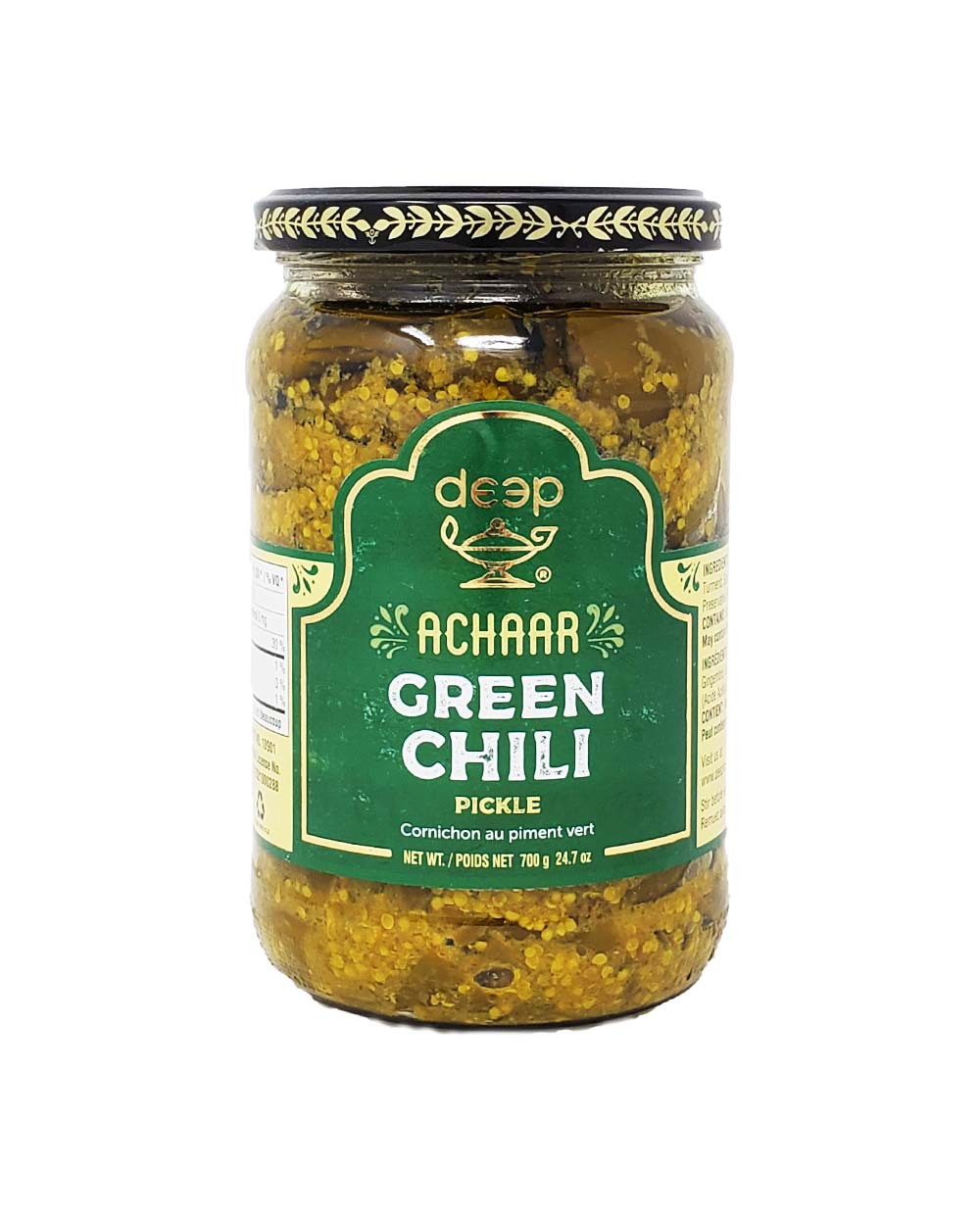 Deep Green Chili Pickle 700gm