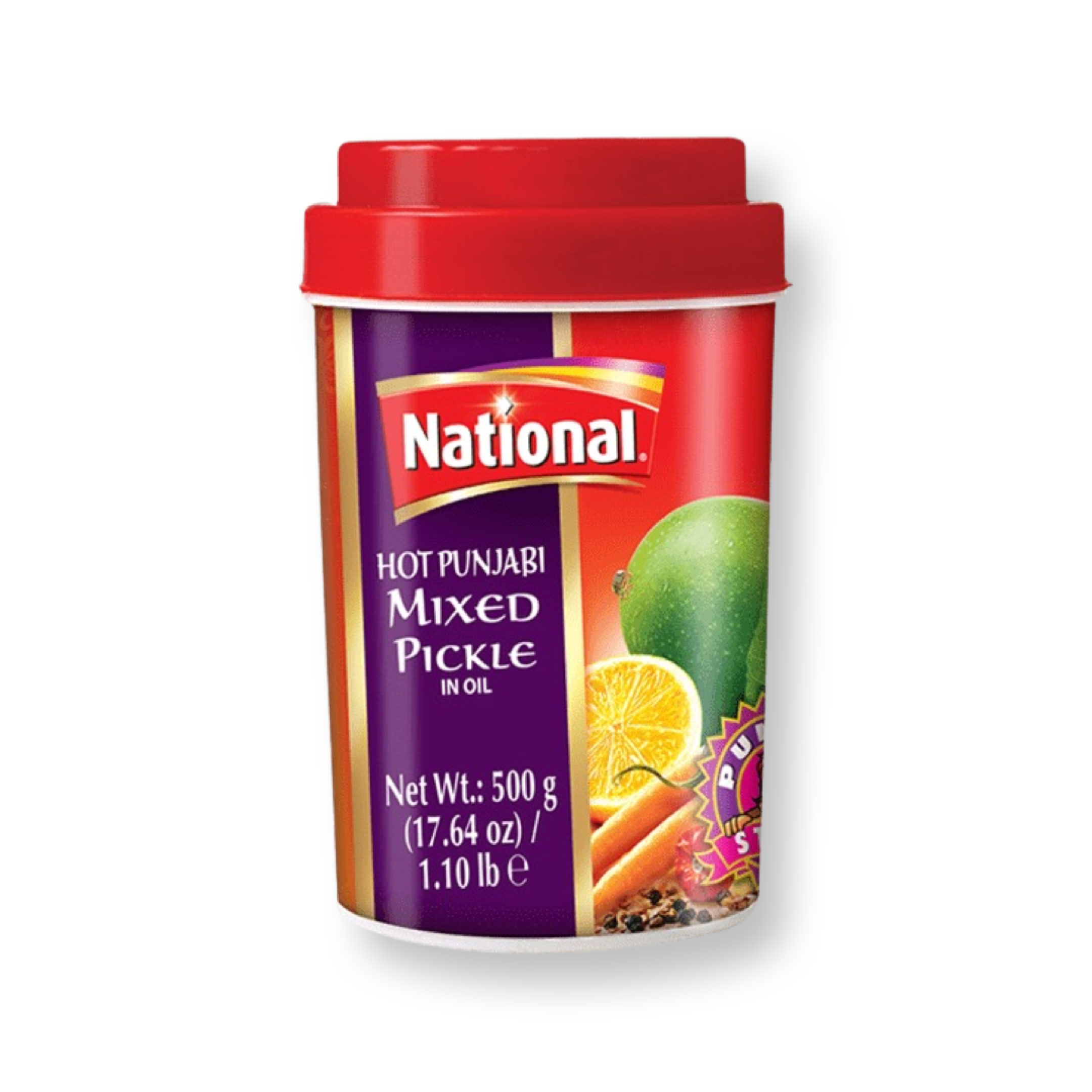 National Hot Punjabi Mixed Pickle 500g