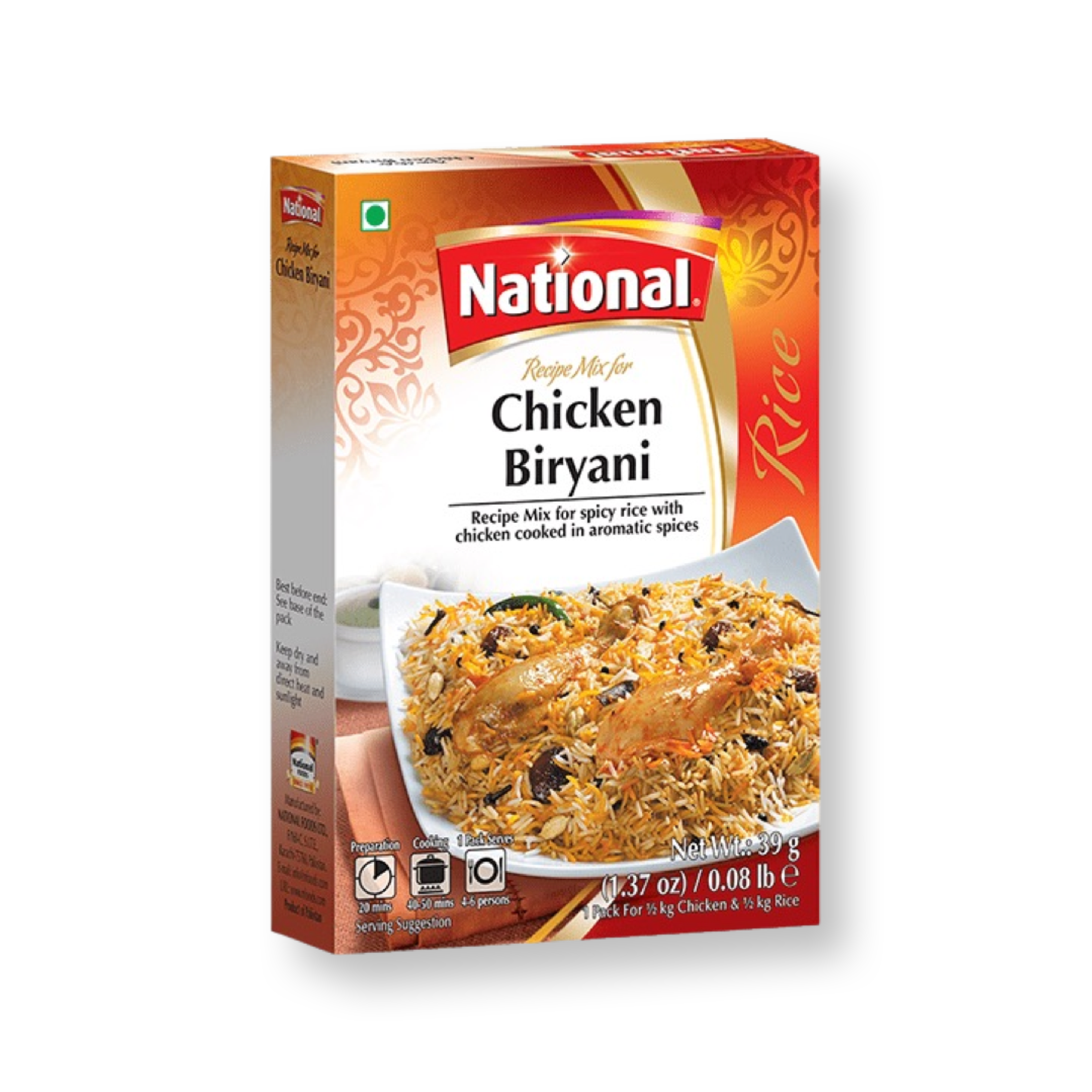 National Sesoning Mix Chicken Biryani 39g
