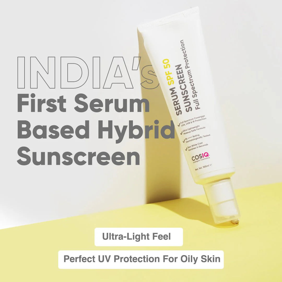 COSIQ India’s Only Hybrid, Serum-Based Sunscreen- SPF