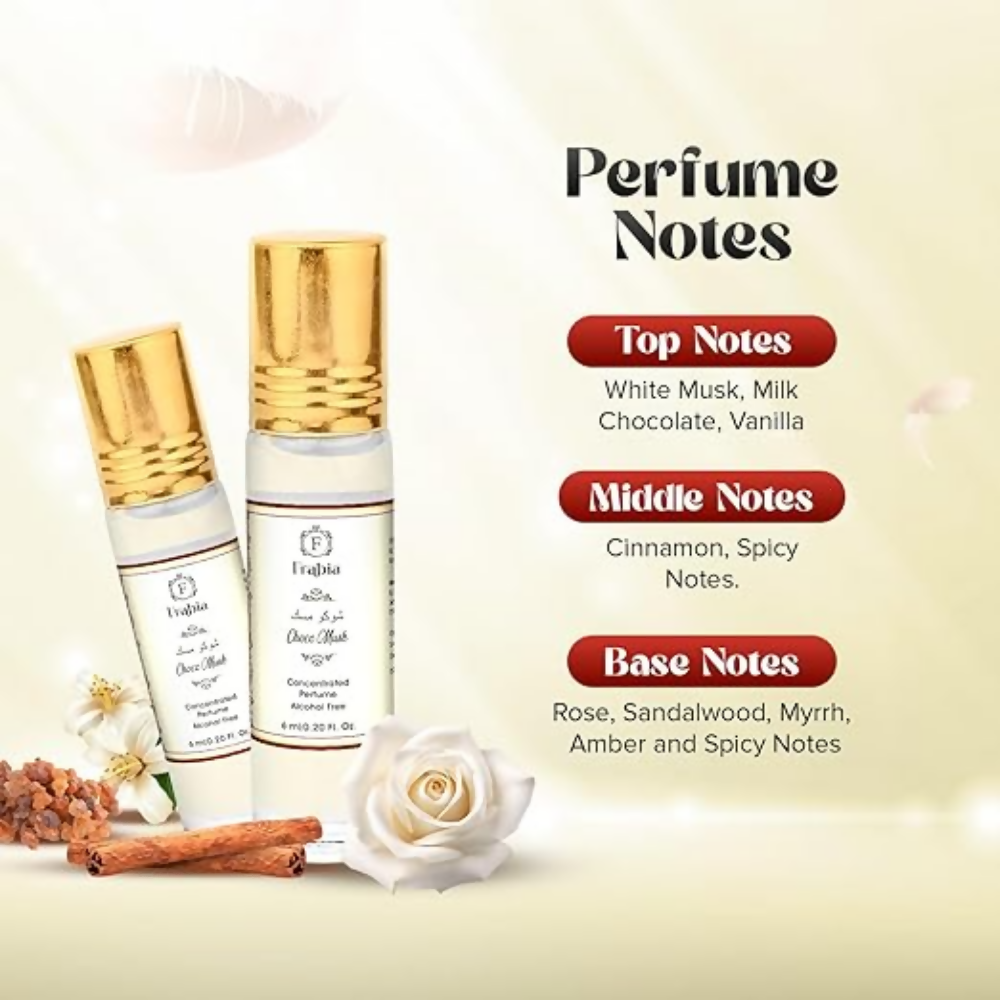 Frabia Choco Musk Long Lasting Roll On Perfume for Men and Women