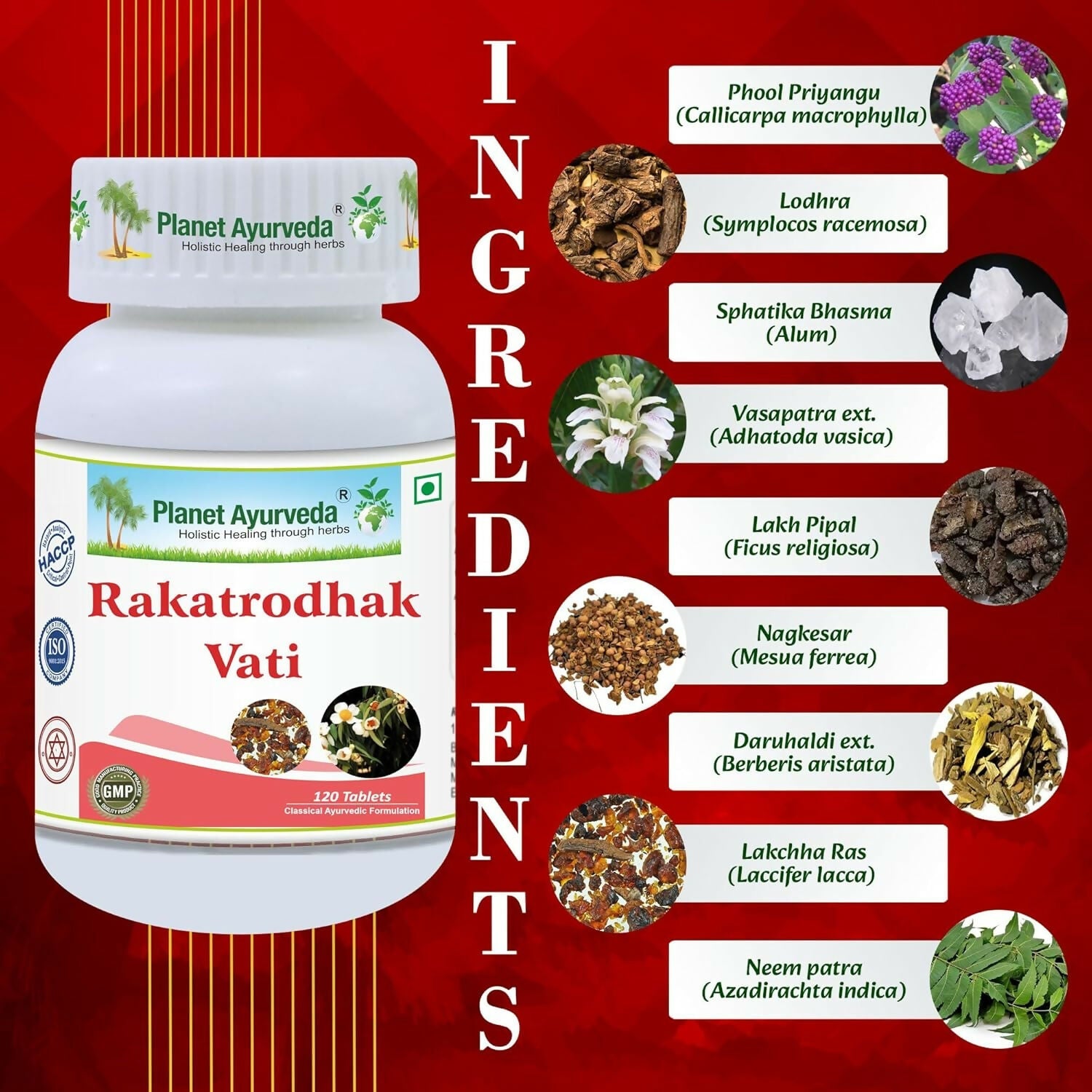 Planet Ayurveda Rakatrodhak Vati