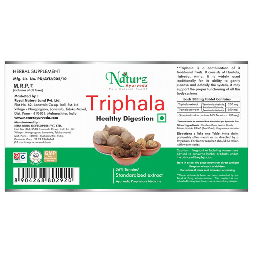Naturz Ayurveda Triphala Tablets