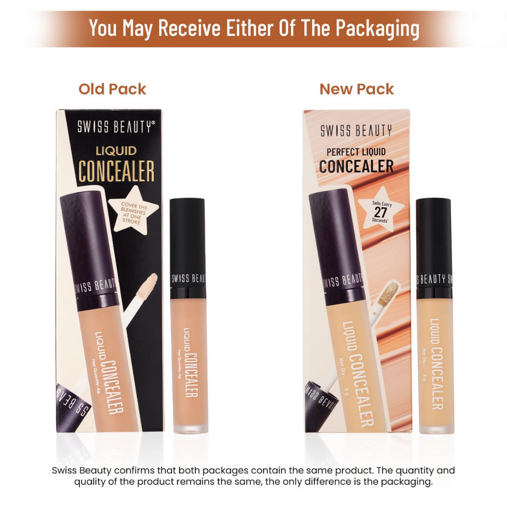 Swiss Beauty Liquid Light Weight Concealer With Full Coverage