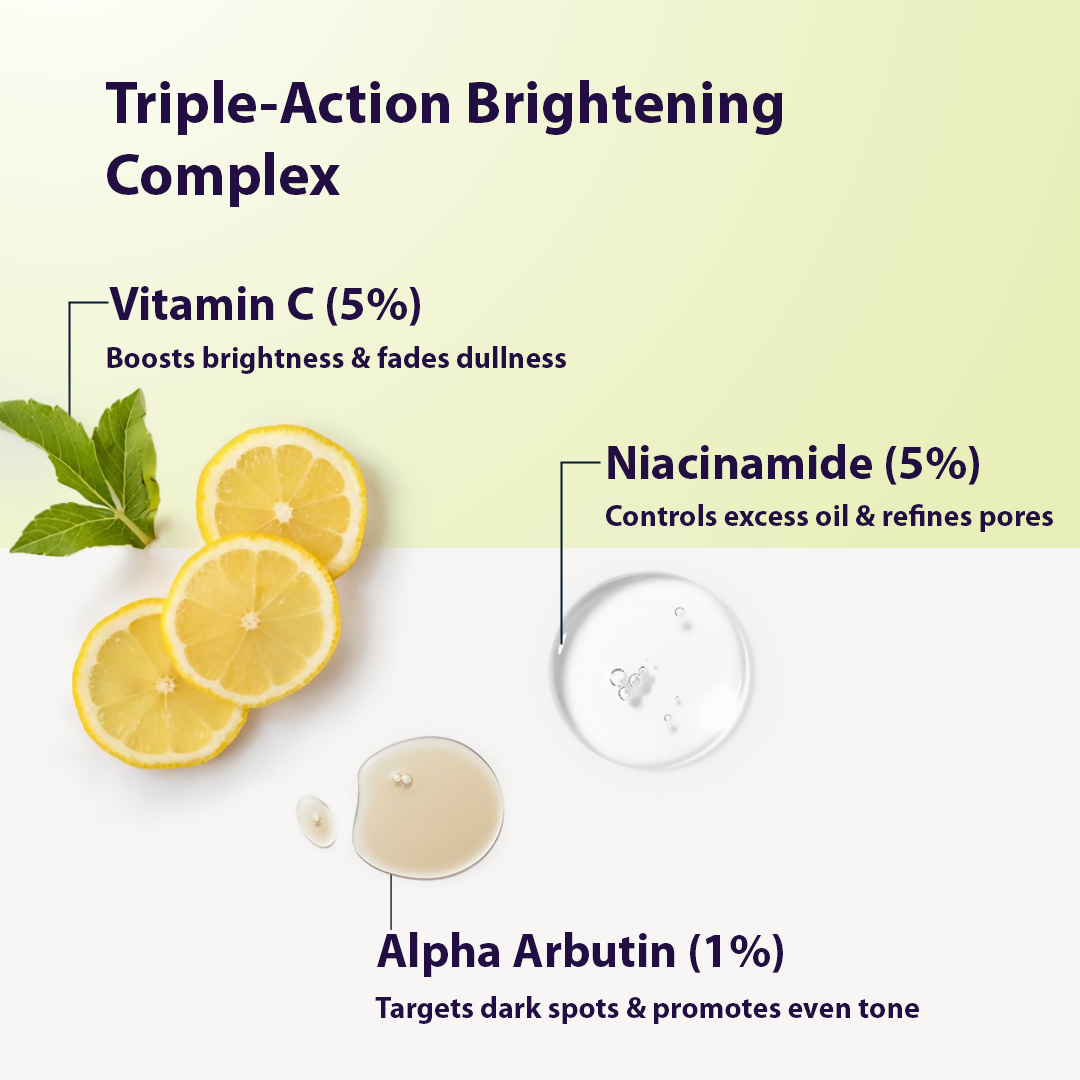 Dermistry Vitamin C Niacinamide Alpha Arbutin Oil Free Water Based Remove Tanning D Tan Detan Skin Dark Spots Removal Face Gel