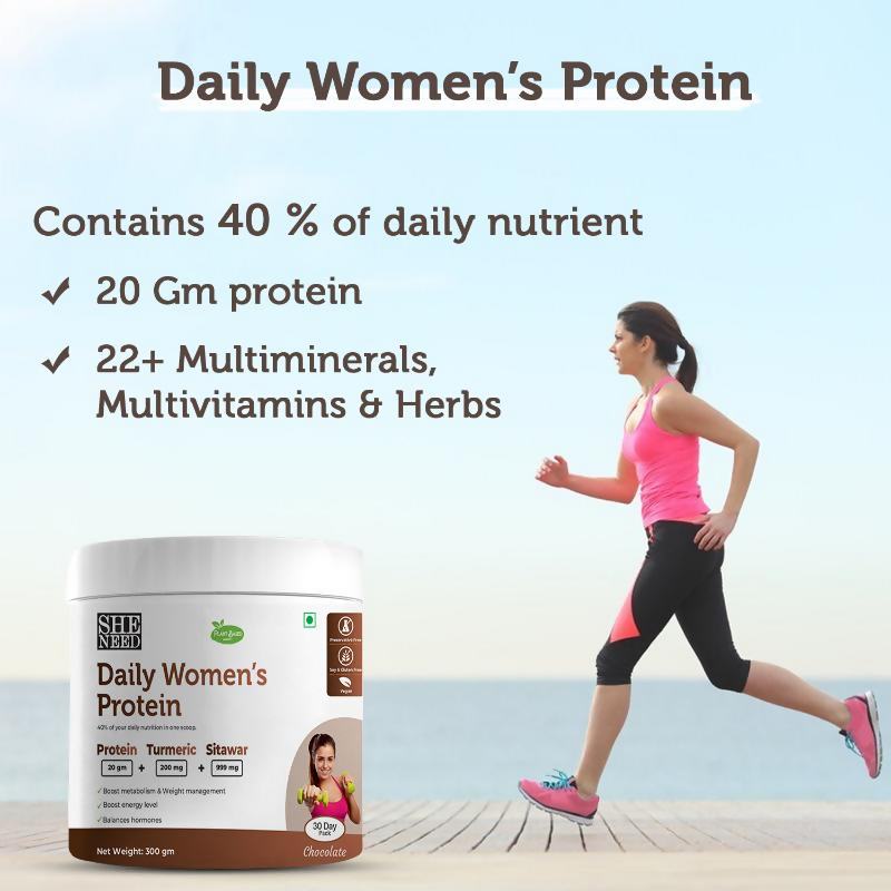 SheNeed Plant Based Daily Women’s Protein Drink With 21+ Nutrients For Women
