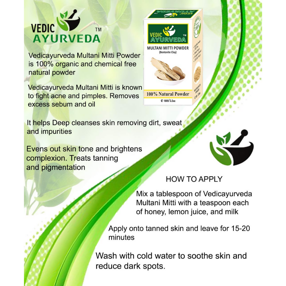 VedicAyurveda Multani Mitti Powder and Mulethi Powder