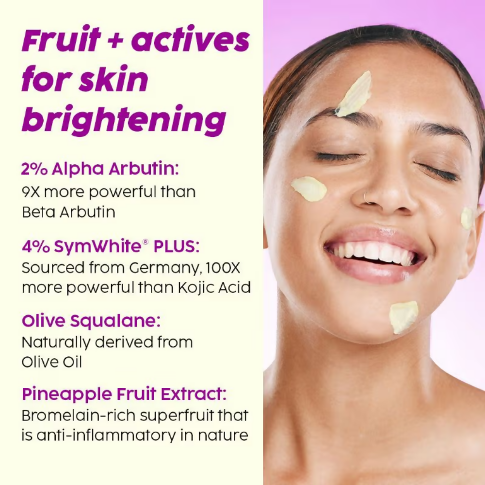 PLIX The Plant Fix 2% Alpha Arbutin Pineapple Moisturizer With SymWhite PLUS For Hyperpigmentation & Dark Spots