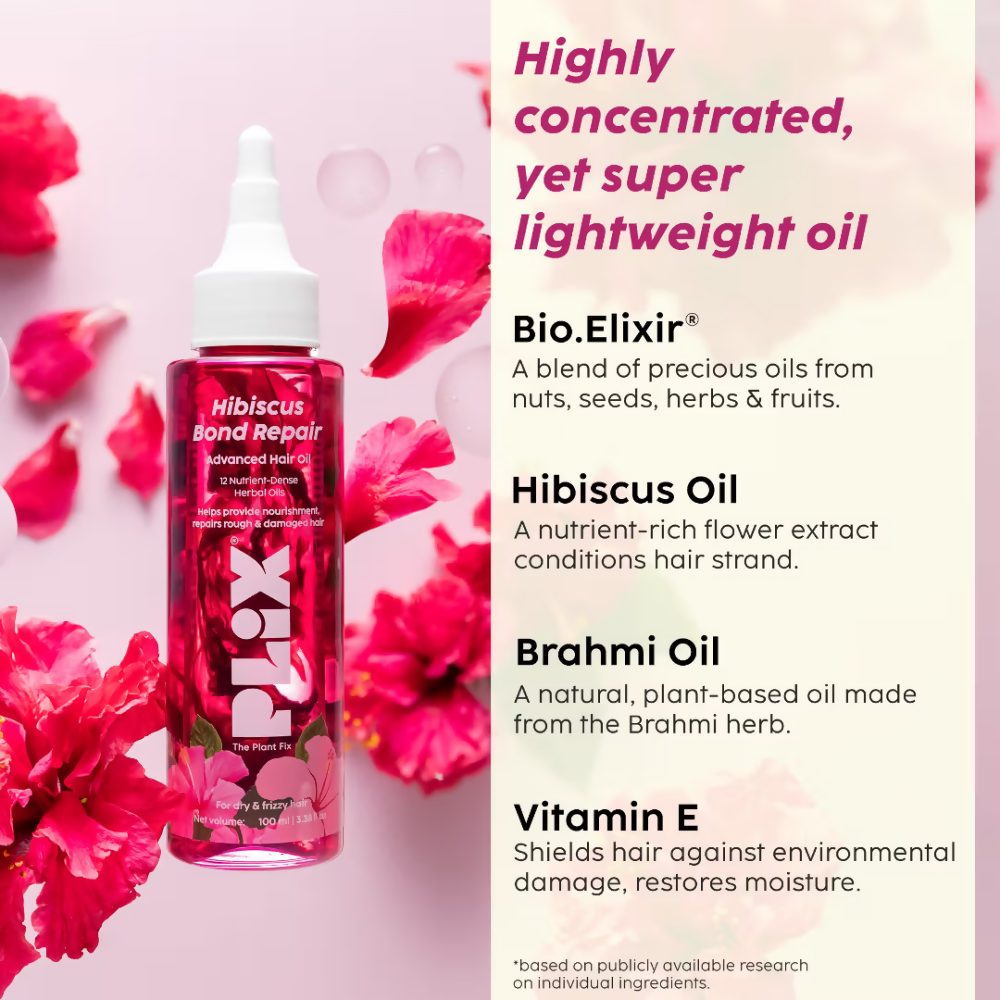 PLIX The Plant Fix Hibiscus Bond Repair Advanced Hair Oil