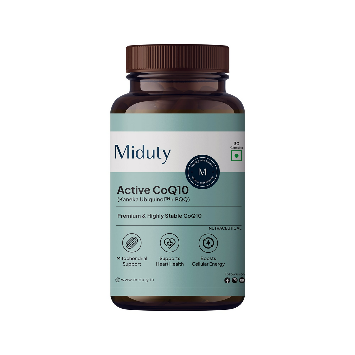 Miduty by Palak Notes Active CoQ10 + PQQ Capsules