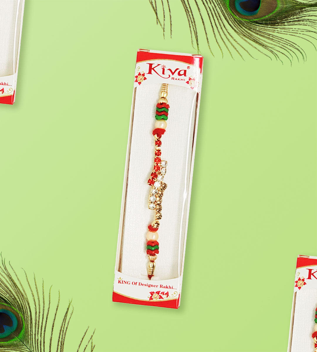 Kiva Parallel Stone Rakhi