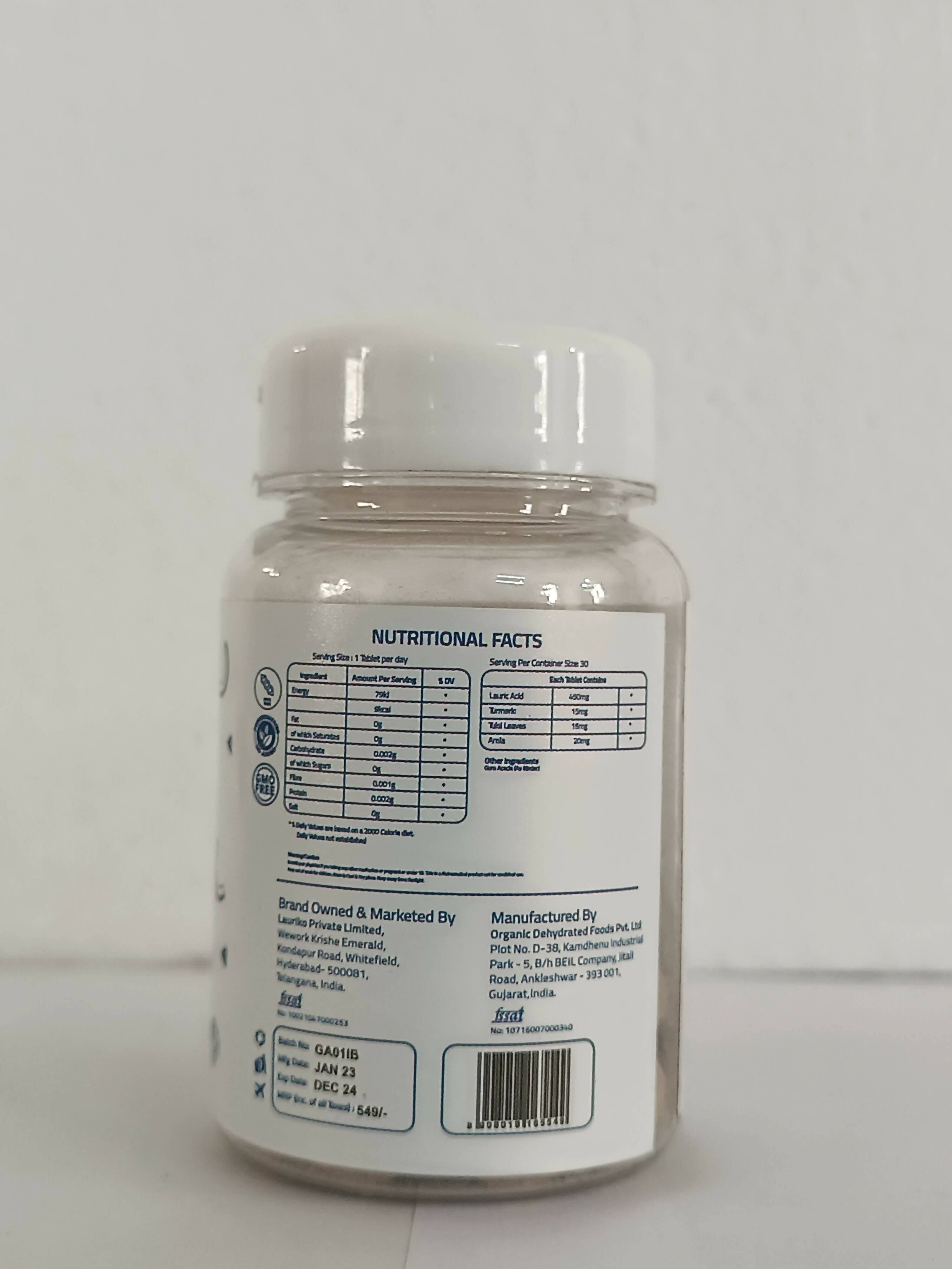 Laurik Immunity Tablets With 90% Lauric For Better Immunity & Health