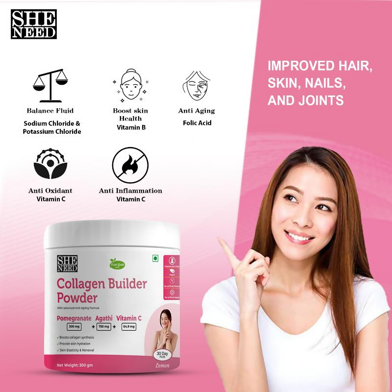 SheNeed Plant Based Collagen Builder Powder
