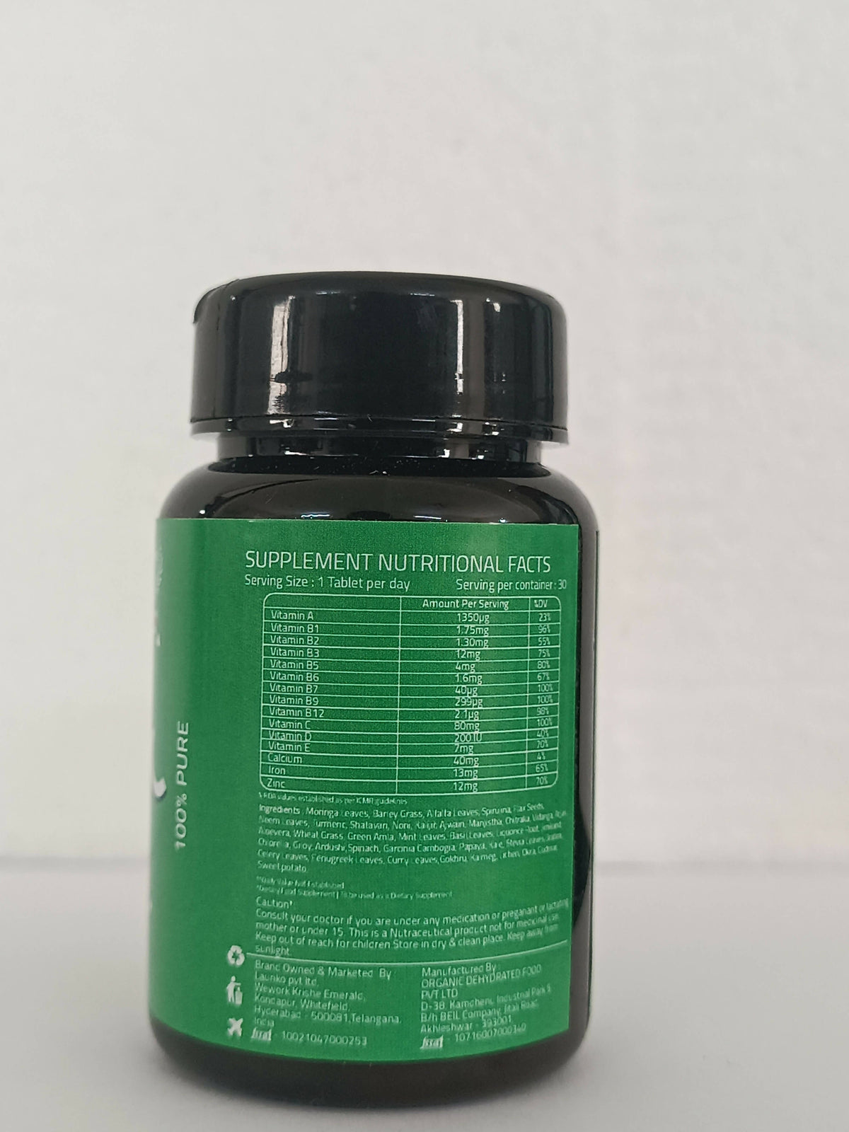 Laurik Multivitamin Tablets For Men | Vitamin A, C, D ,E With B Vitamins, Iron, Zinc & Calcium Supplements For Overall Health
