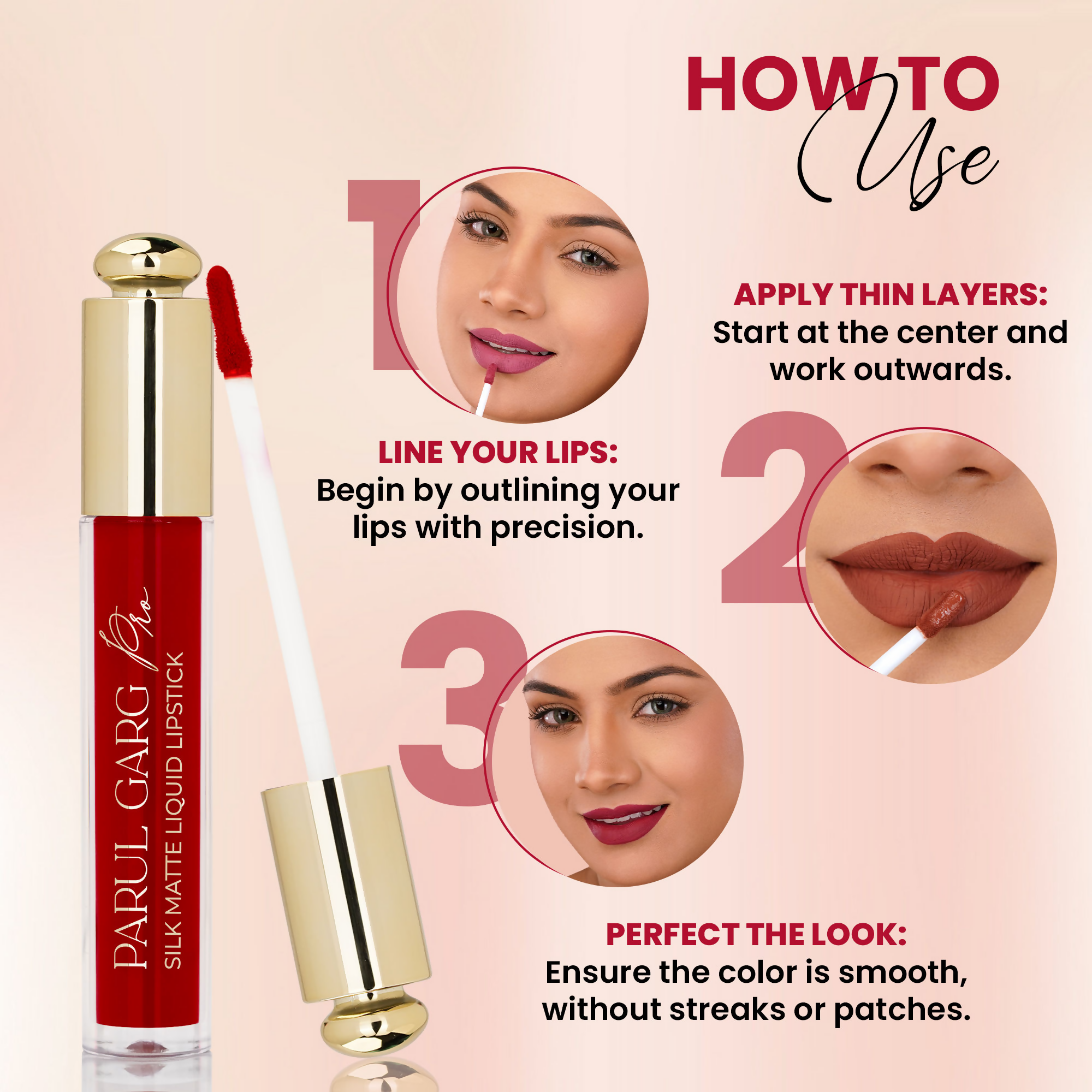 Parul Garg Beauty Silk Matte Liquid Lipstick - Hibiscus 01