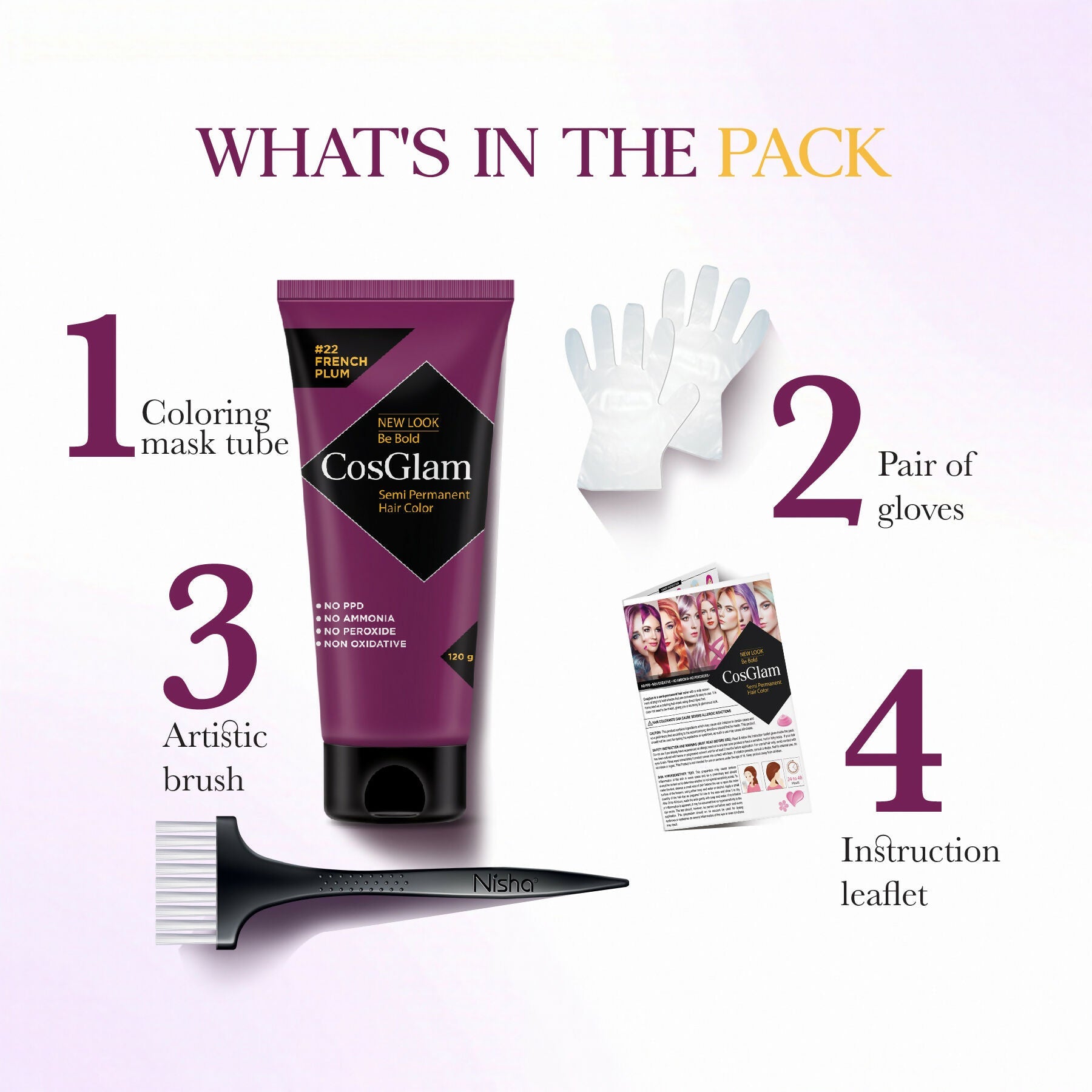 Cosglam Semi Permanent Hair Color for Women & Men (