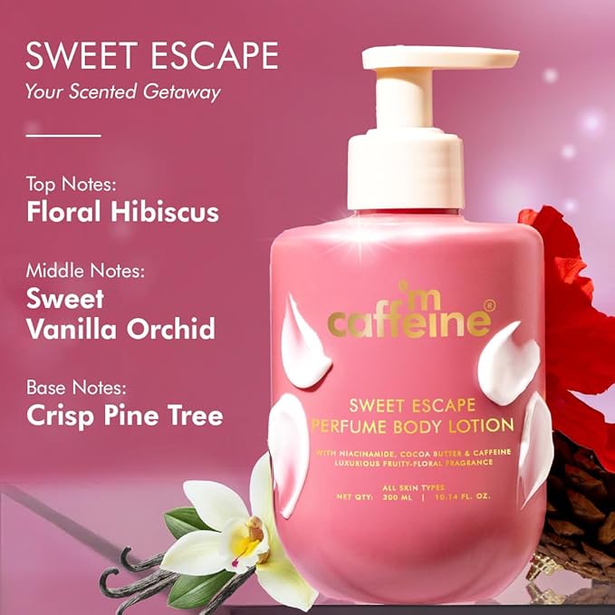 mCaffeine Sweet Escape Perfume Body Lotion 300ml