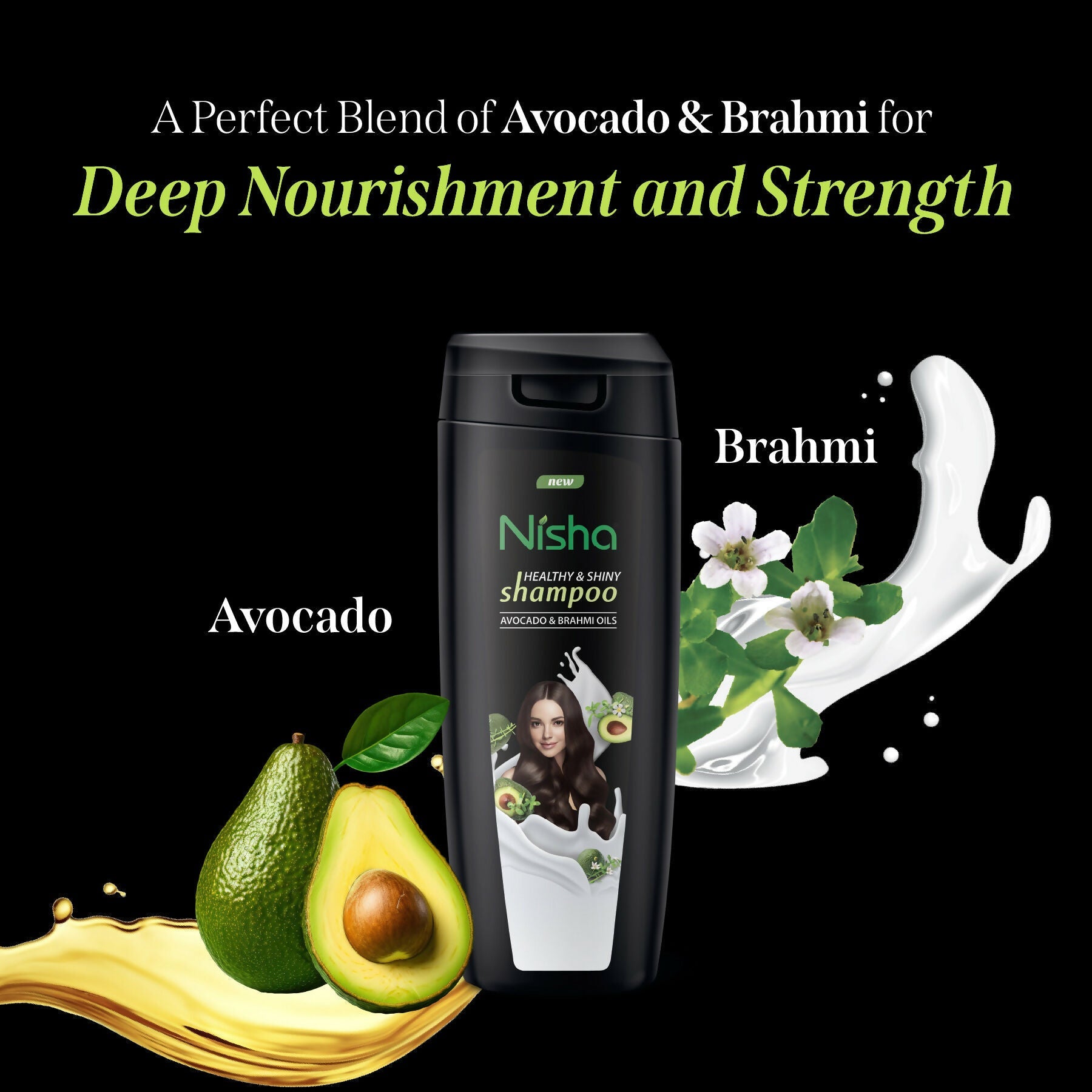 Nisha Avocado And Brahmi Oil Shampoo For Women & Men