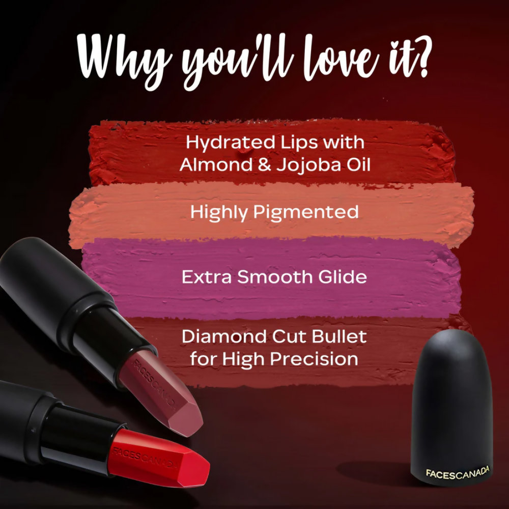 Faces Canada Weightless Matte Finish Lipstick - Wine Rouge 30