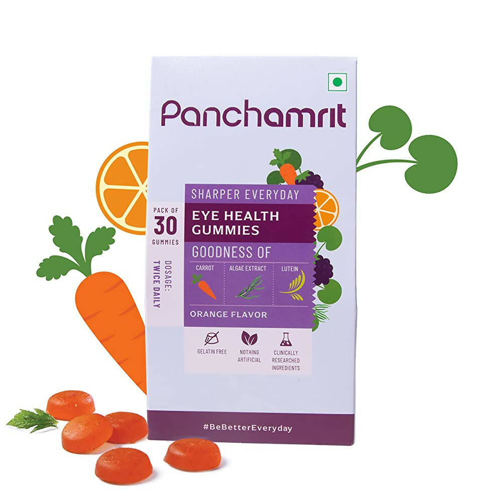 Panchamrit Eye Health Gummies-Orange Flavor
