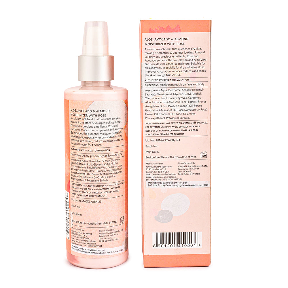 Aloe Avocado And Almond Moisturiser With Rose - Image 8