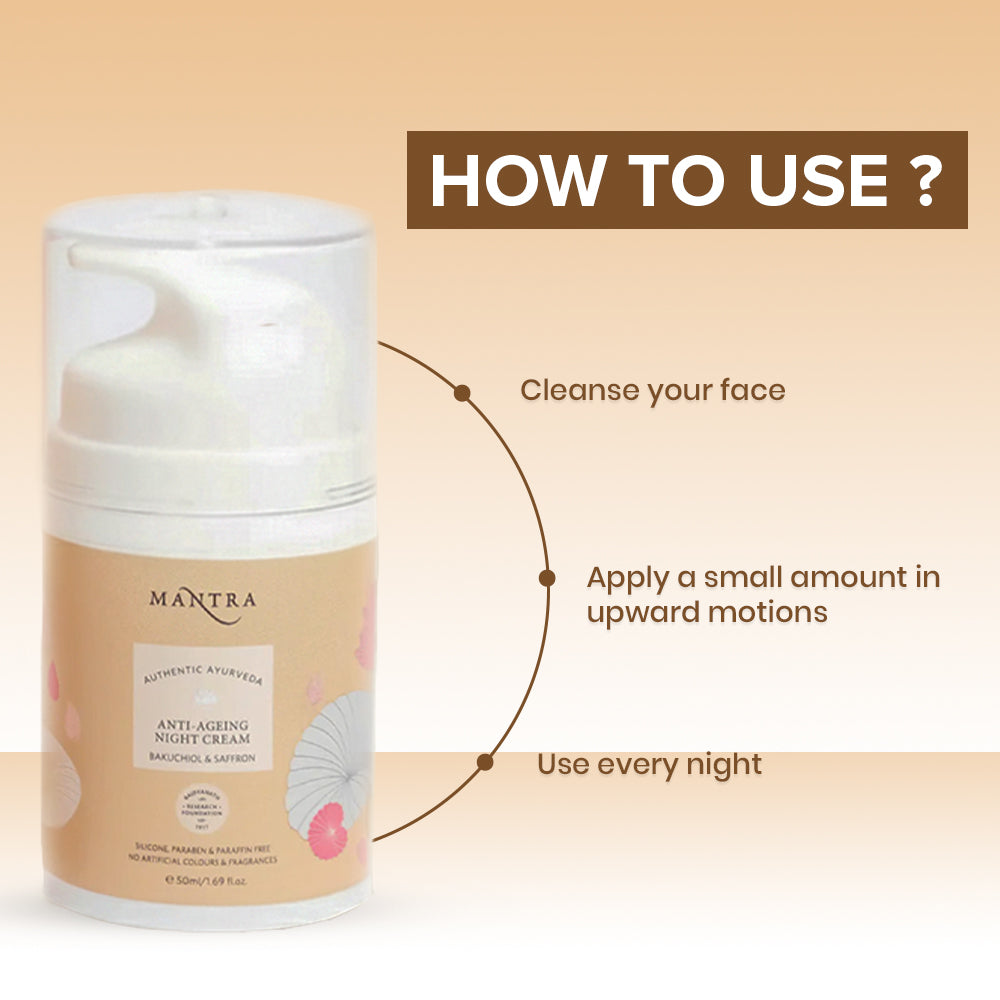 Anti Ageing Night Cream Bakuchiol Saffron - Image 6