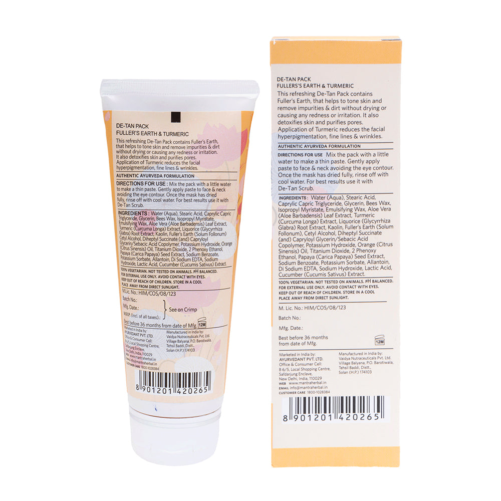 De Tan Pack Fullers Earth Turmeric - Image 8