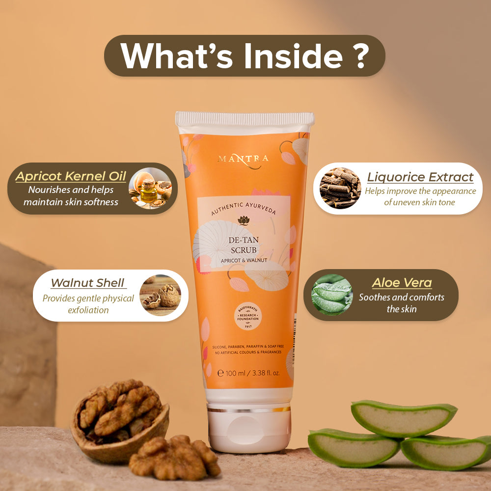 De Tan Scrub Apricot Walnut - Image 4
