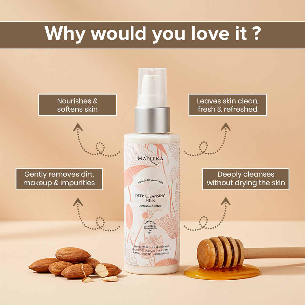 Deep Cleansing Milk Almond And Honey - Image 3